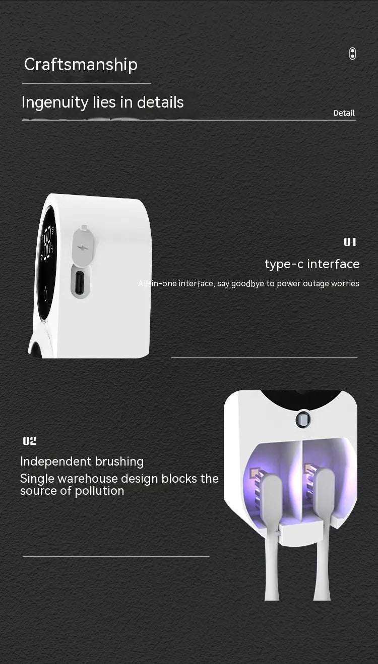 Toothbrush Holder & Sanitizer